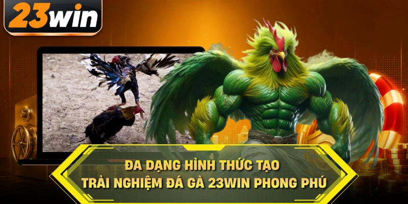 Đa dạng hình thức tạo trải nghiệm đá gà 23WIN phong phú
