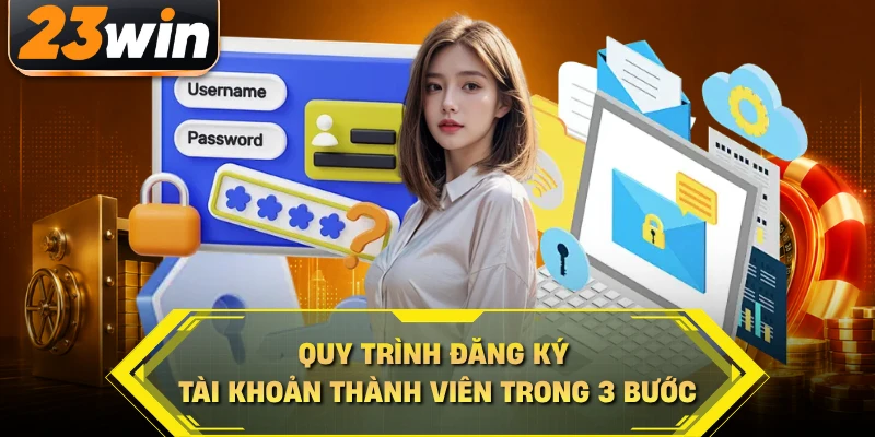 Quy trình đăng ký tài khoản thành viên trong 3 bước