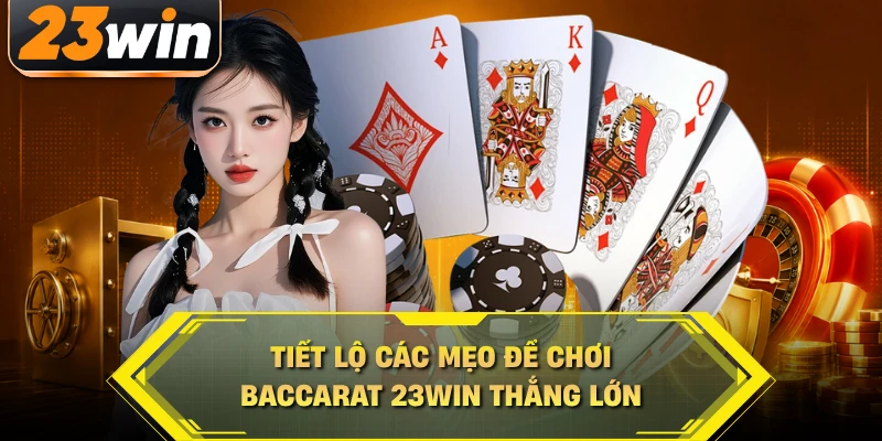 Tiết lộ các mẹo để chơi baccarat 23WIN thắng lớn